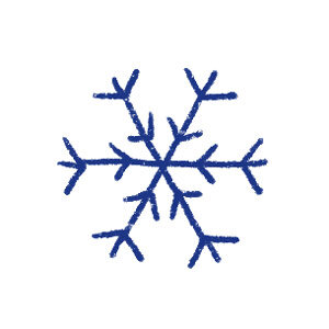 Snowflake as a symbol for plants that don't suit the season