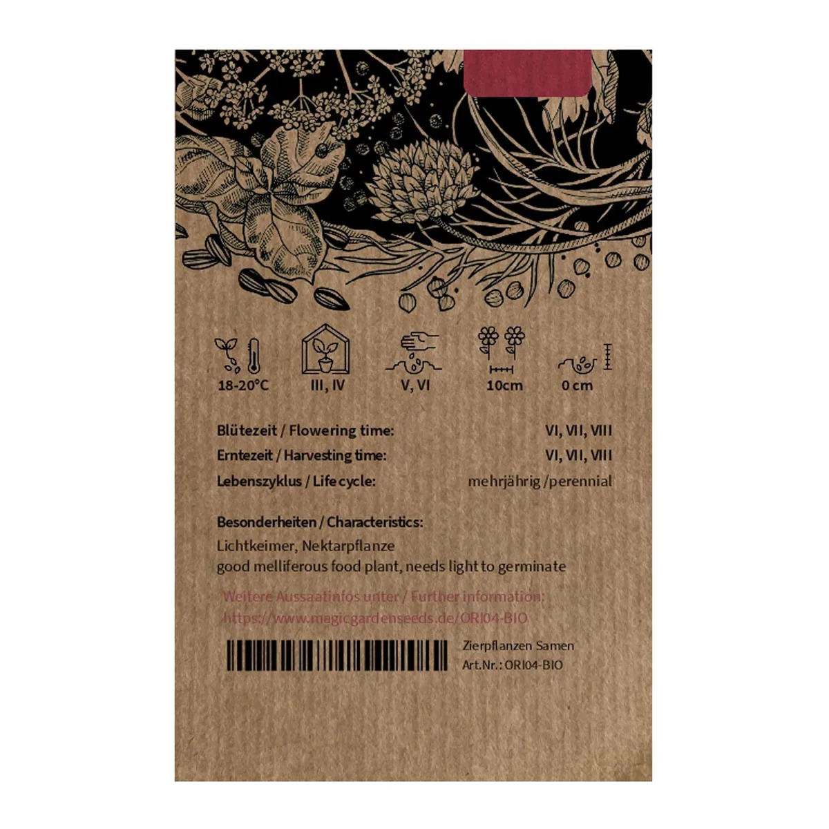 Syrischer Oregano 'Zatar' (Origanum syriacum) Bio Saatgut