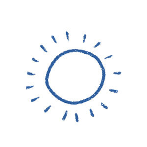 Sun as a symbol for the right position