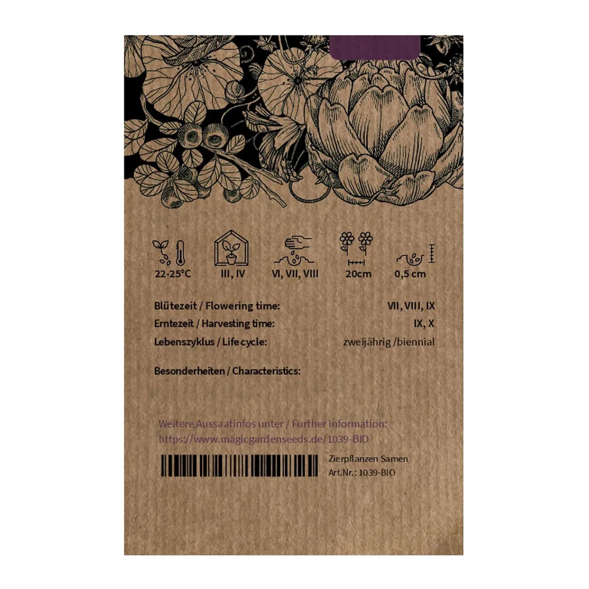 Radicchio 'Palla Rossa' (Cichorium intybus var. foliosum) Bio Saatgut