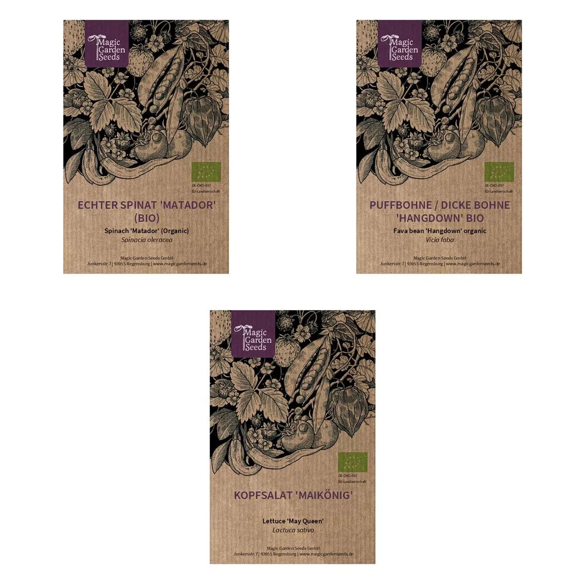 Frühes Gemüse (Bio) - Samen-Geschenkset
