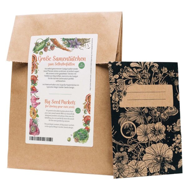 10 Seed Sachets for Self-Filling and Labelling for Self-Harvested Seeds