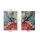 Paper Gift Bags - 40 Colourful Jewelry Bags/ Flat Bags with 8 Different Artworks from our Magical Blue-Green World of Plants