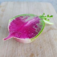 Watermelon Radish Red Meat (Raphanus sativus)