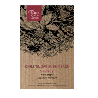 Chilli Sugar Rush Peach Stripey (Capsicum baccatum) seeds