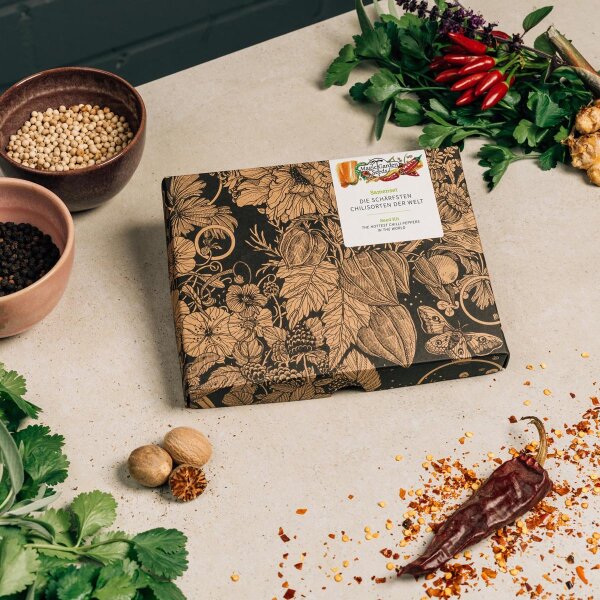 The Hottest Chilli Peppers In The World - Seed kit gift box