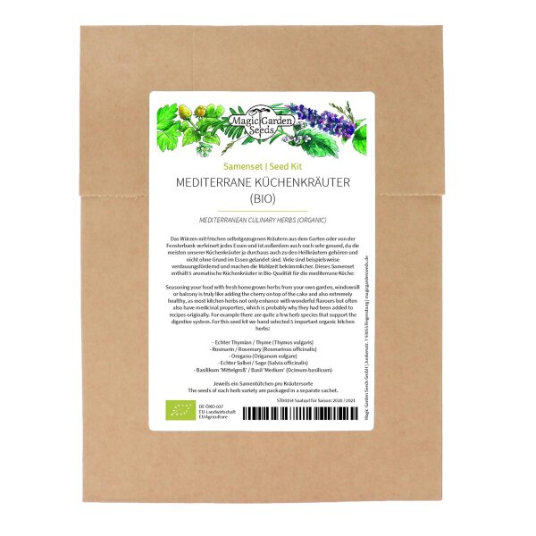 Mediterranean Culinary Herbs (Organic) - Seed kit