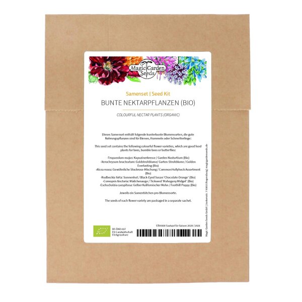 Colourful Nectar Plants (Organic) - Seed kit