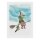 Witch on a broom - Postcard DIN A6